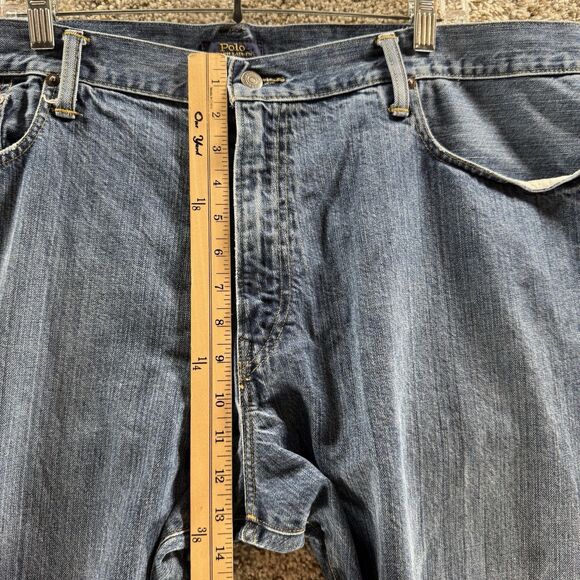 Polo Ralph Lauren Jeans Mens 42x30 Hampton Relaxed Straight Light Wash Denim - Picture 3 of 11
